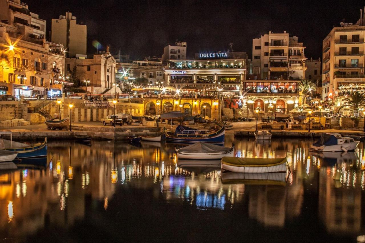 شقة Splendid Seaside Retreat On Spinola Bay سانت جوليان المظهر الخارجي الصورة